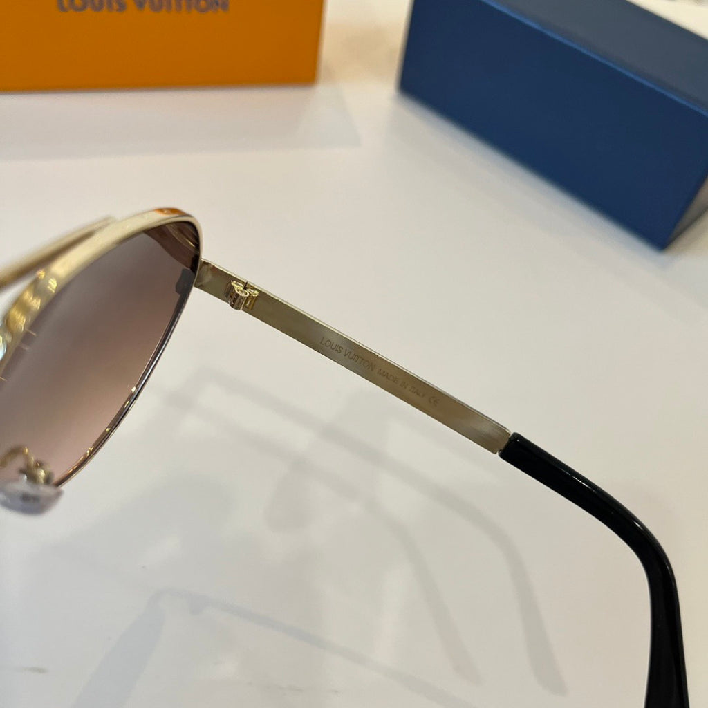 Louis Vuitton Polarized Fashion Brown Lens Sunglasses for Men - detail image 9