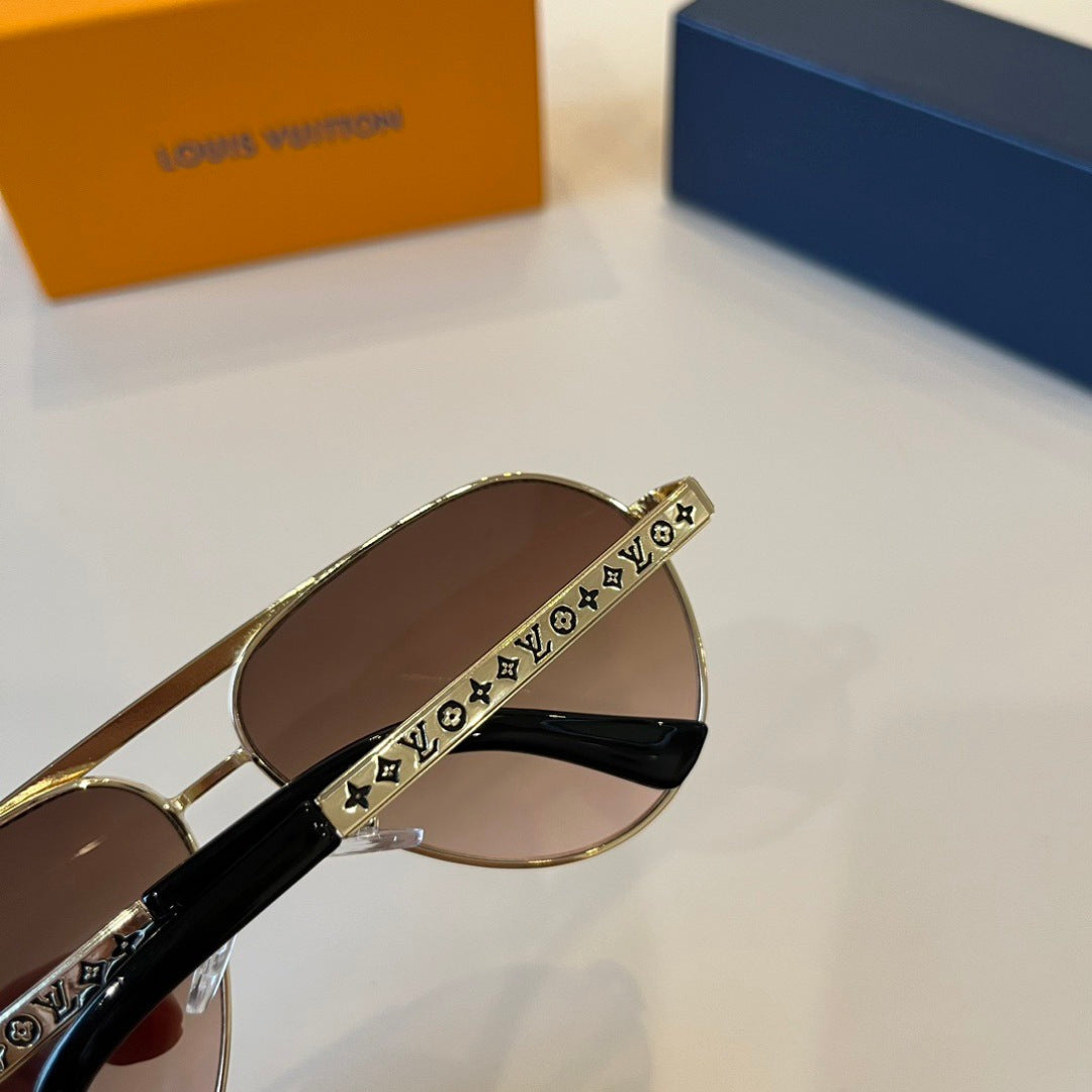Louis Vuitton Polarized Fashion Brown Lens Sunglasses for Men - detail image 8