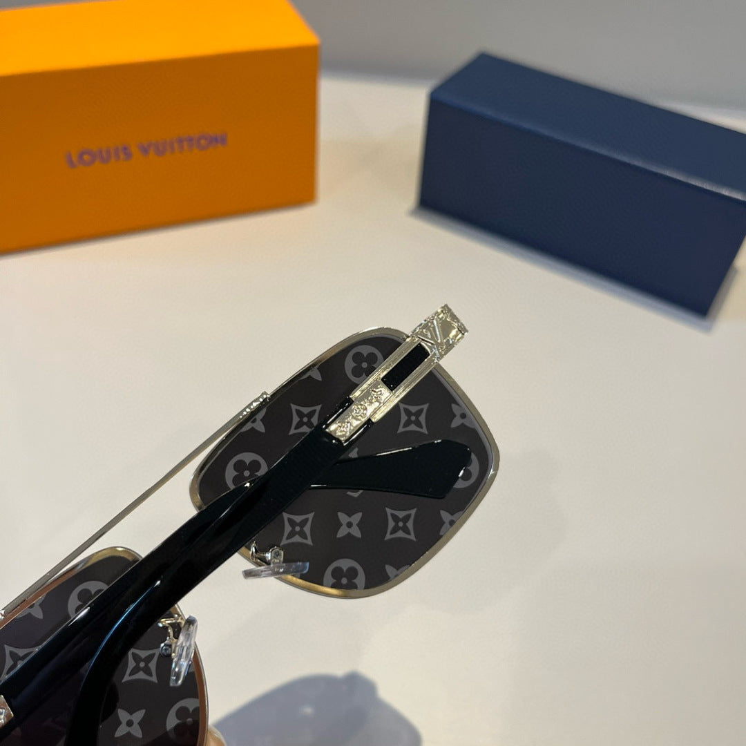 Louis Vuitton Metal Aviator Gray Lens Sunglasses for Men & Women - 933798 - detail image 8