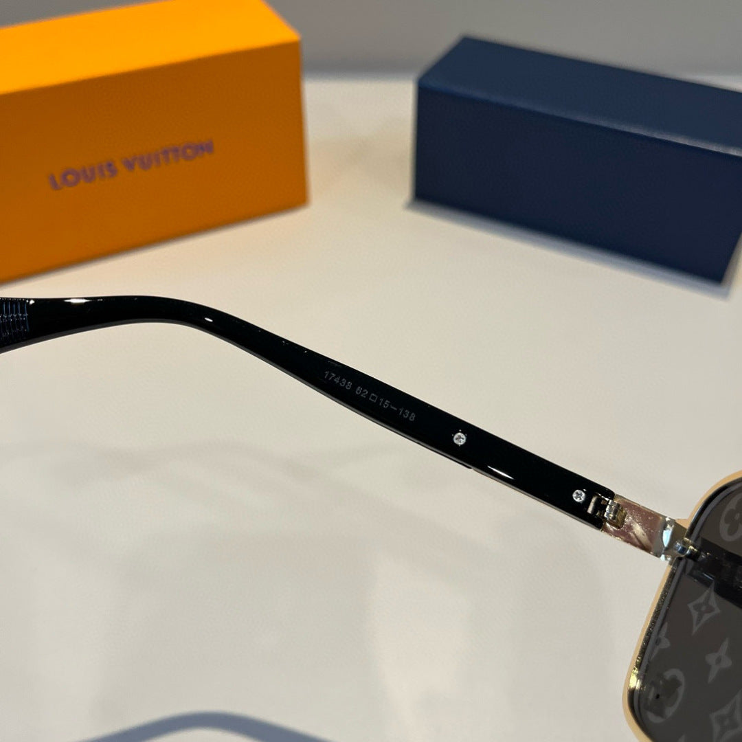 Louis Vuitton Metal Aviator Gray Lens Sunglasses for Men & Women - 933798 - detail image 10