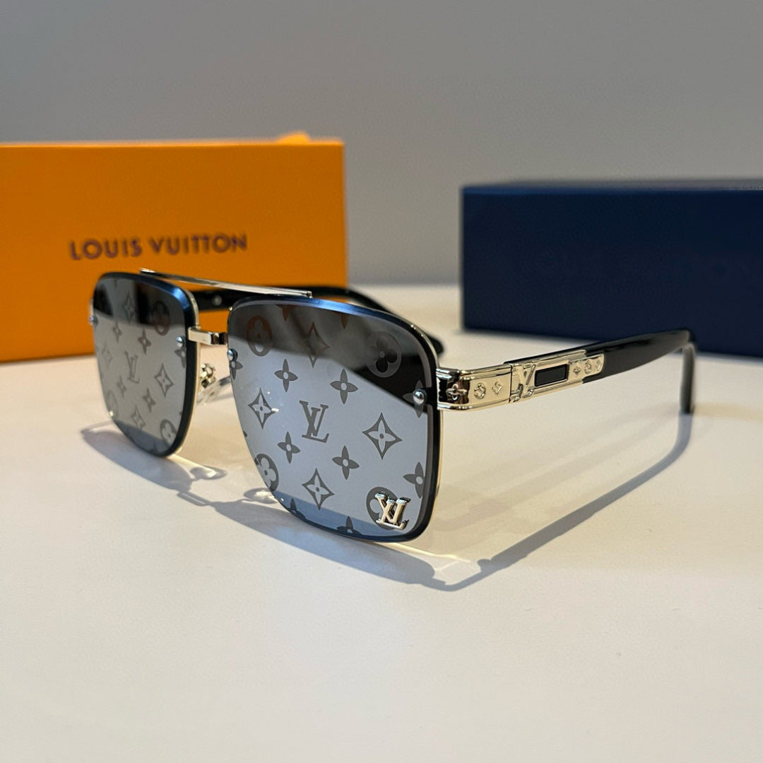Louis Vuitton Metal Aviator Gray Lens Sunglasses for Men & Women - 933798 - detail image 3