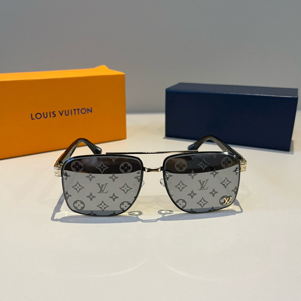 Louis Vuitton Metal Aviator Gray Lens Sunglasses for Men & Women - 933798 - detail image 2