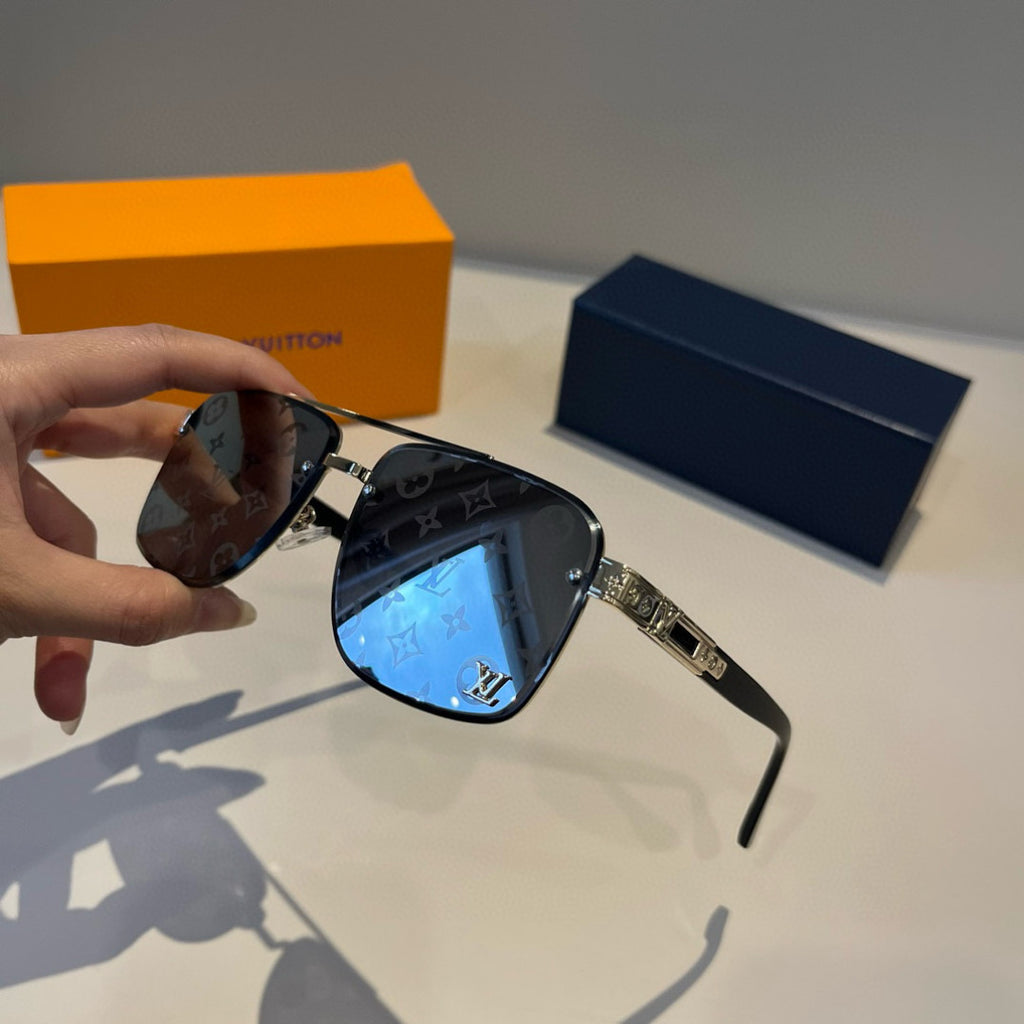 Louis Vuitton Metal Aviator Gray Lens Sunglasses for Men & Women - 933798 - detail image 4