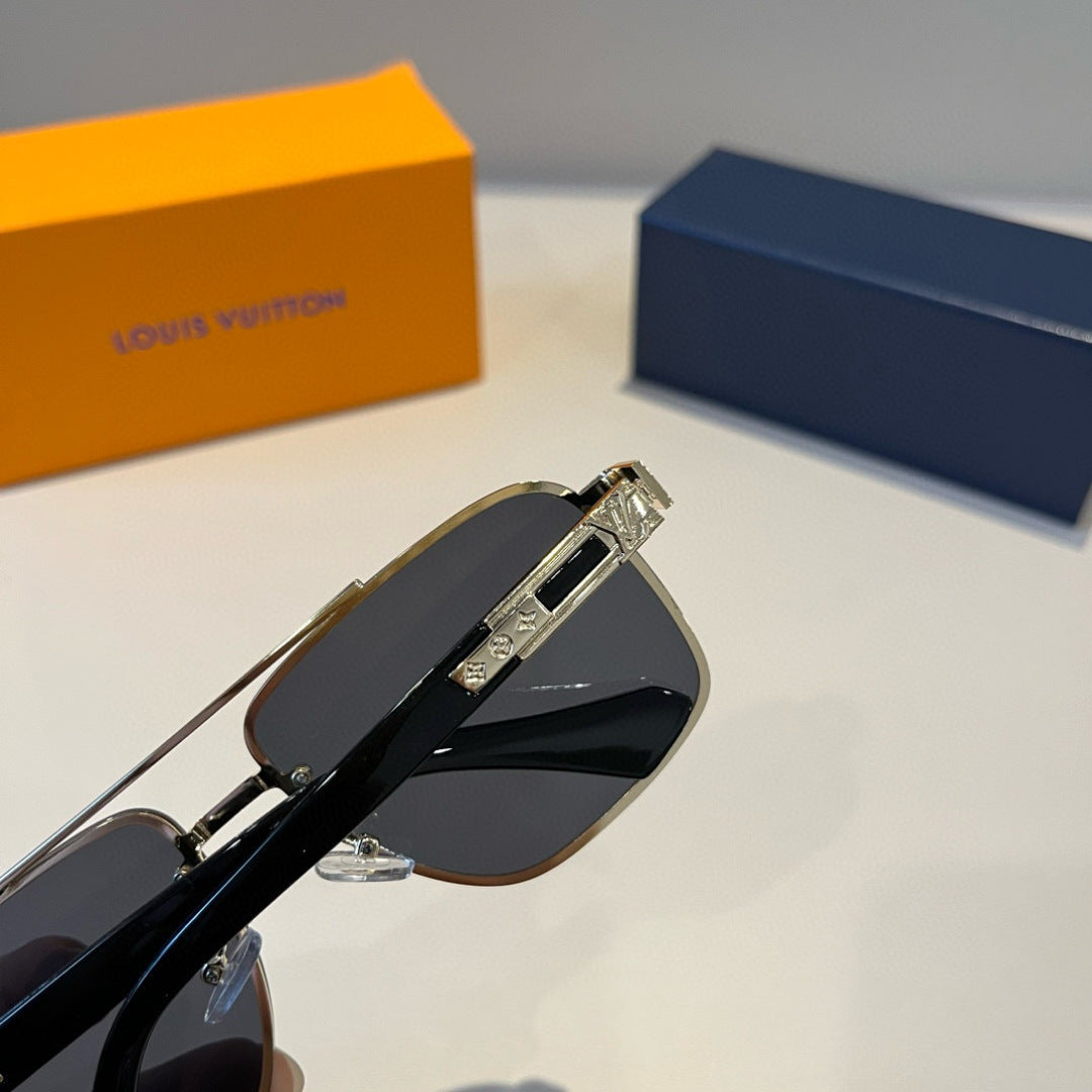 Louis Vuitton Metal Aviator Black Lens Sunglasses for Men & Women - 933799 - detail image 6