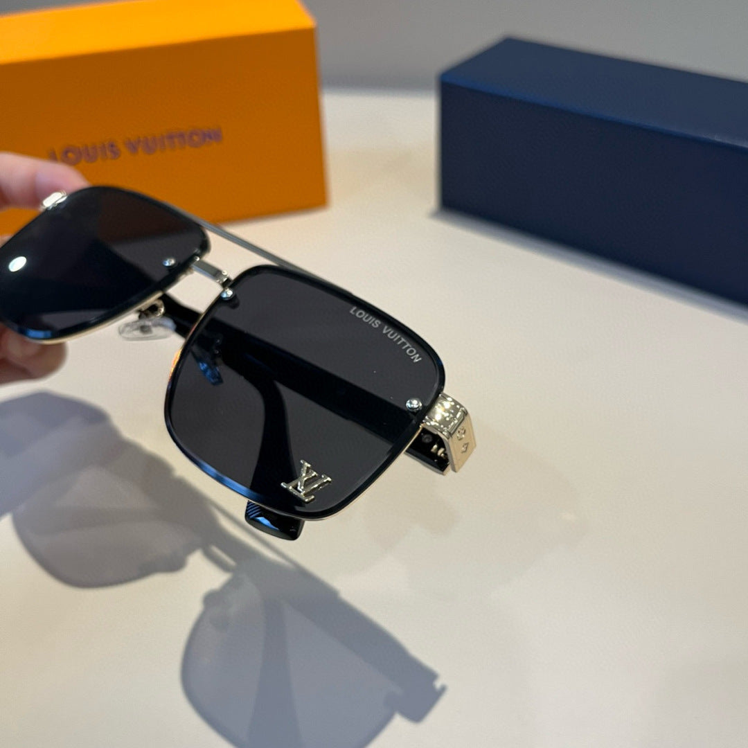 Louis Vuitton Metal Aviator Black Lens Sunglasses for Men & Women - 933799 - detail image 5