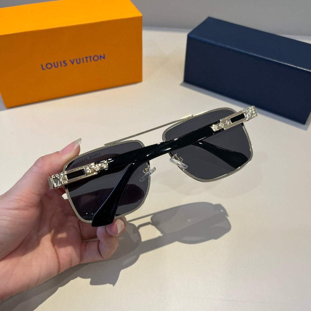 Louis Vuitton Metal Aviator Black Lens Sunglasses for Men & Women - 933799 - detail image 7