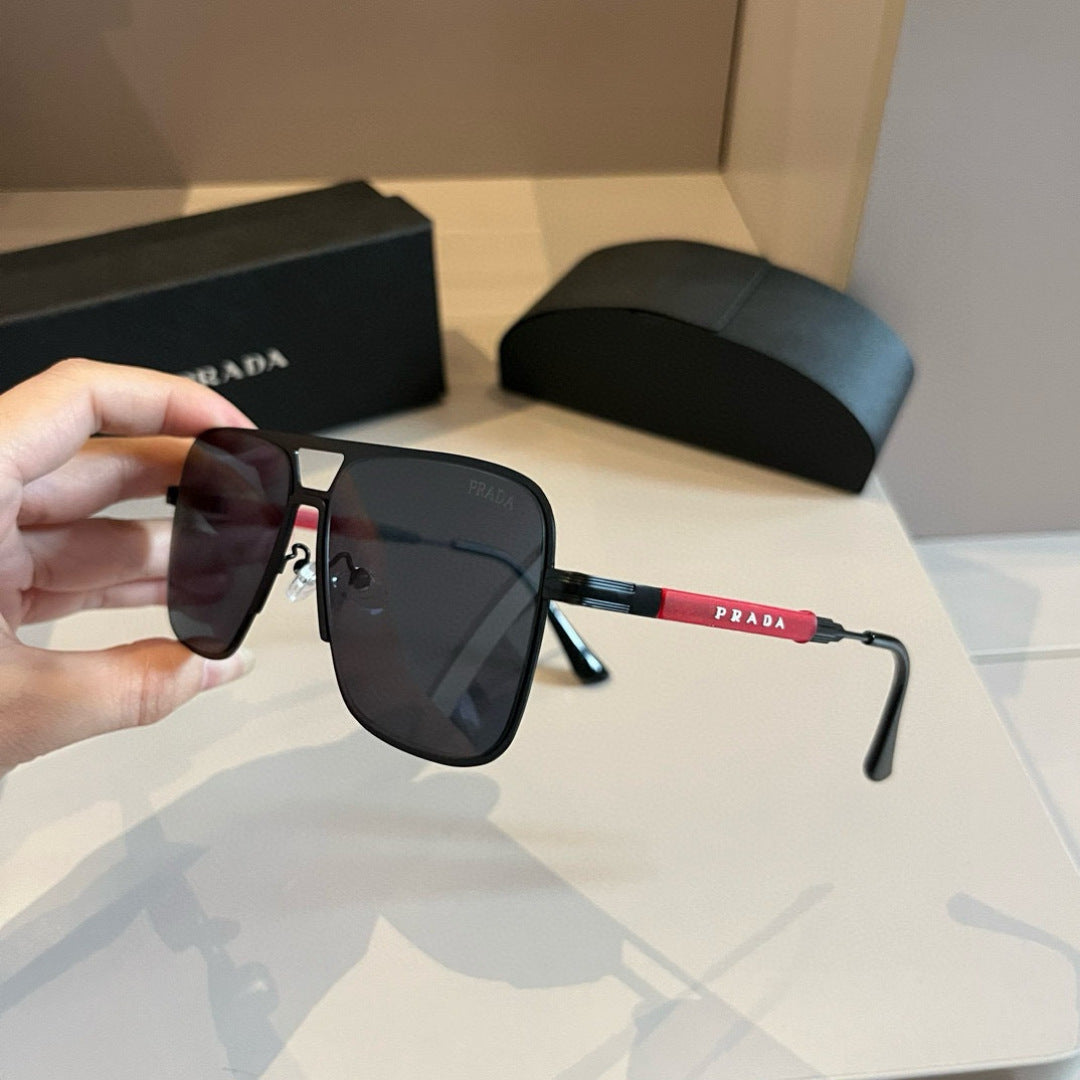 Prada Polarized Fashion Gold Lens Sunglasses for Men - 432056 - detail image 4