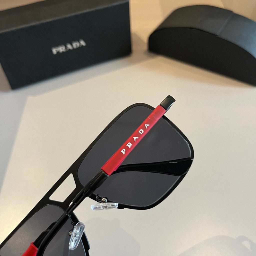 Prada Polarized Fashion Gold Lens Sunglasses for Men - 432056 - detail image 8