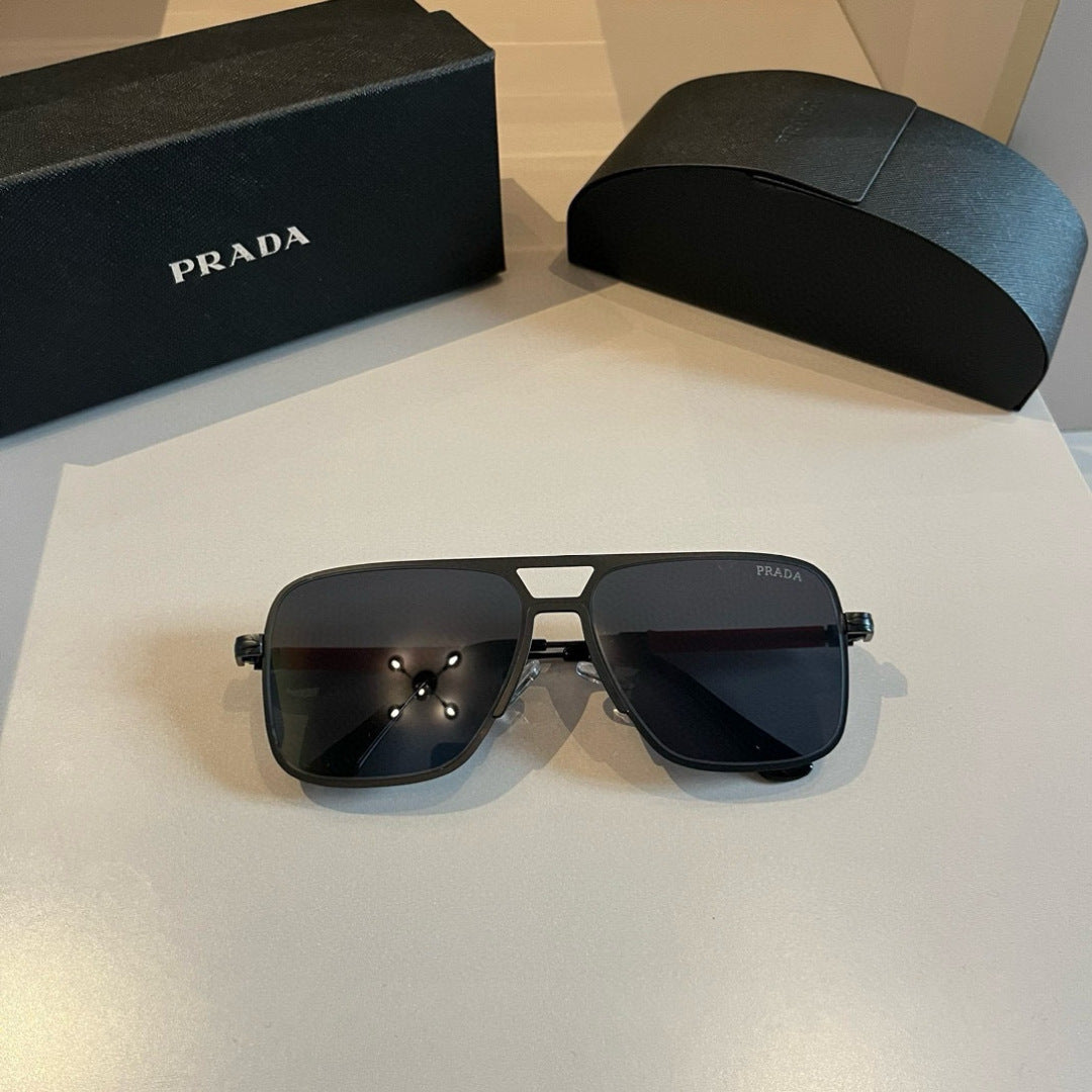 Prada Polarized Fashion Gold Lens Sunglasses for Men - 432056 - detail image 7