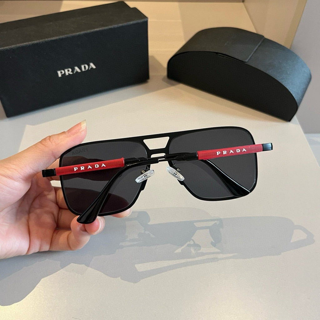 Prada Polarized Fashion Gold Lens Sunglasses for Men - 432056 - detail image 6