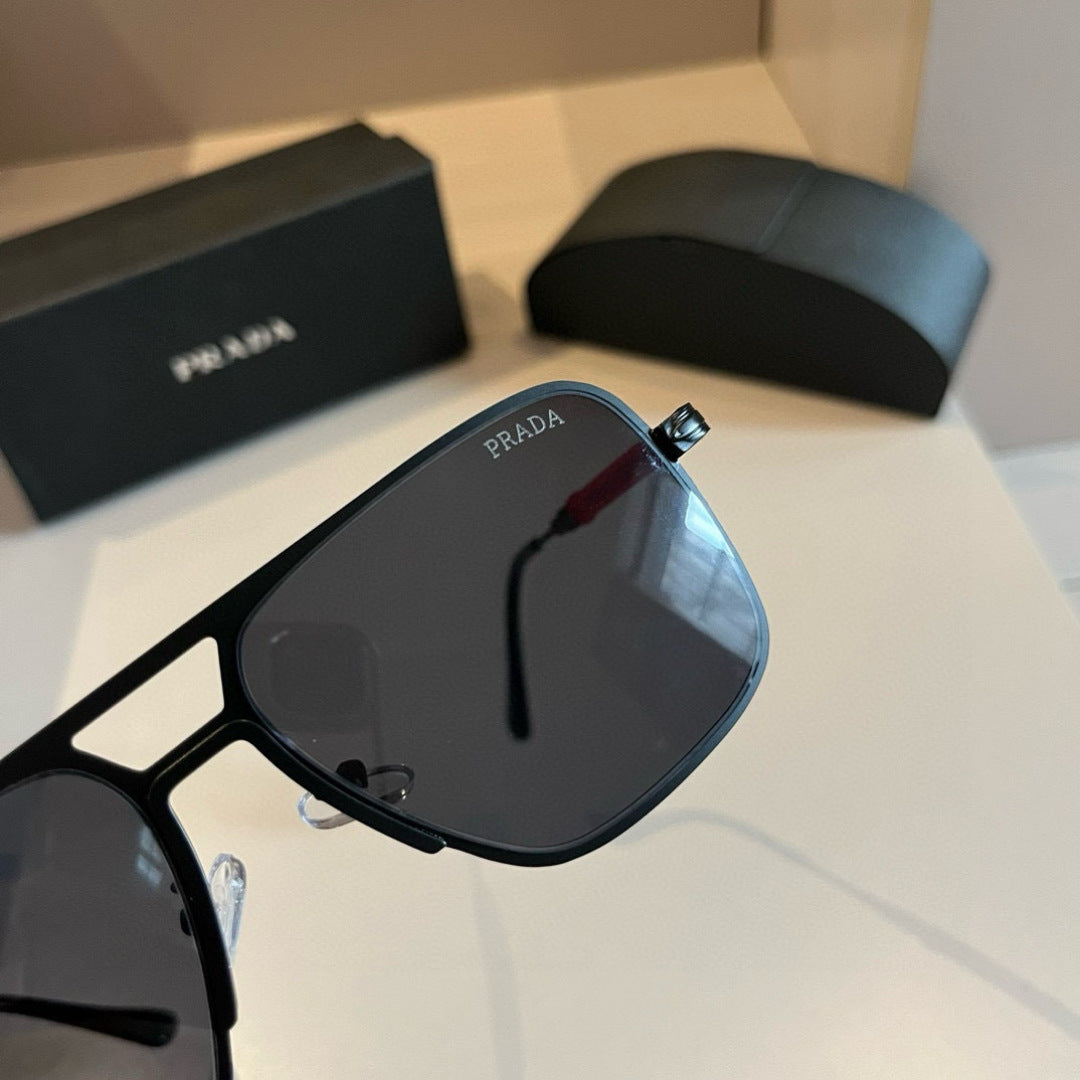 Prada Polarized Fashion Gold Lens Sunglasses for Men - 432056 - detail image 5