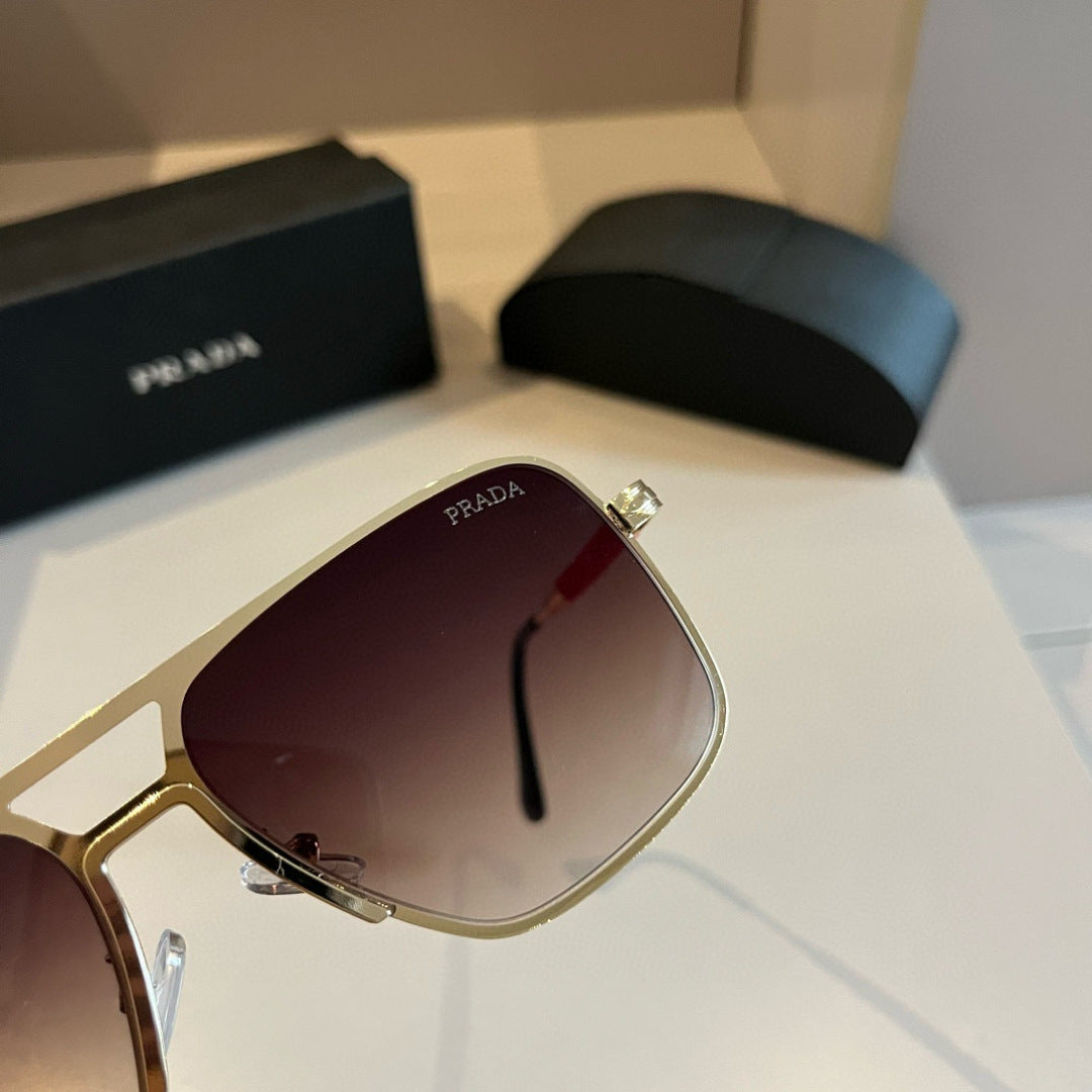Prada Polarized Fashion Gold Lens Sunglasses for Men - 432057 - detail image 5