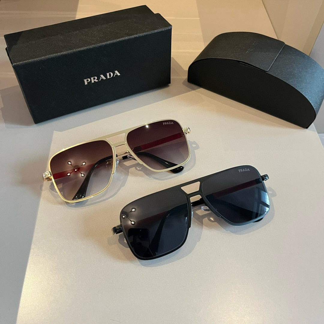 Prada Polarized Fashion Gold Lens Sunglasses for Men - 432057 - detail image 8