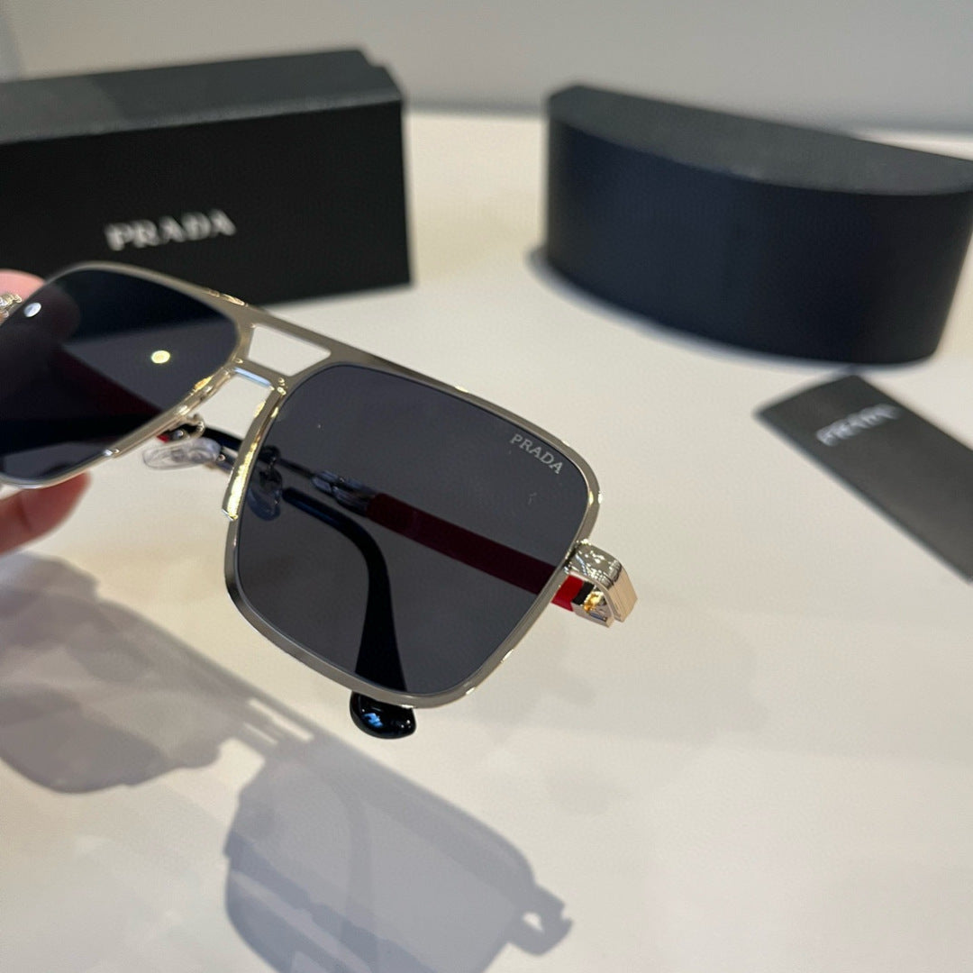 Prada Polarized Fashion Black Lens Sunglasses for Men - 998129 - detail image 5