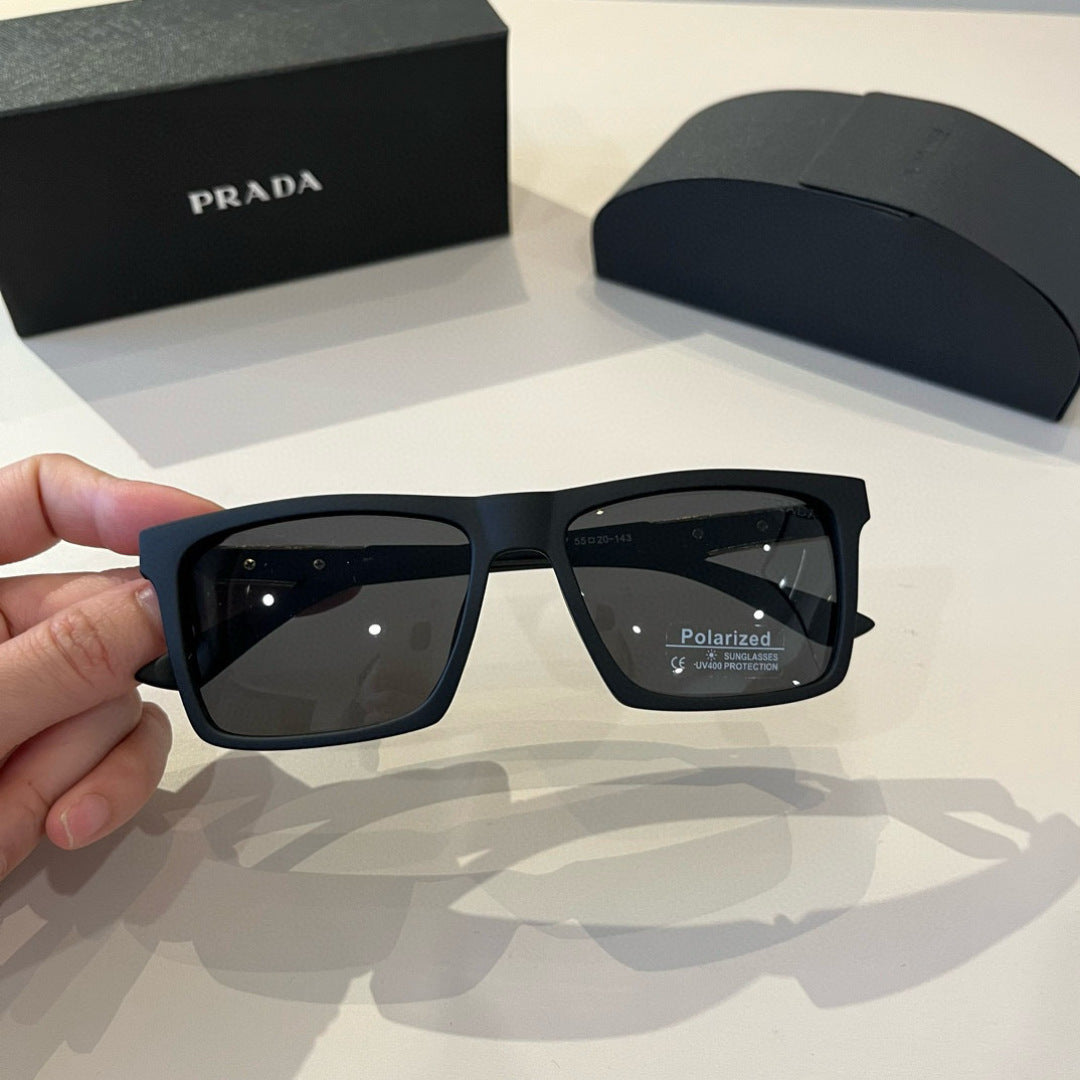 Prada Polarized Fashion Black Lens Sunglasses for Men - 487149 - detail image 4