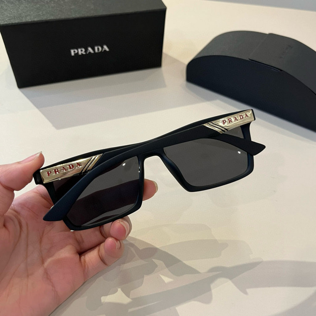 Prada Polarized Fashion Black Lens Sunglasses for Men - 487149 - detail image 6