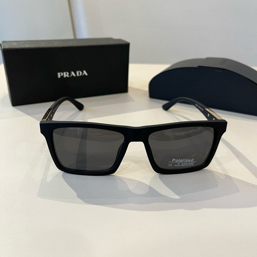 Prada Polarized Fashion Black Lens Sunglasses for Men - 487149 - detail image 2