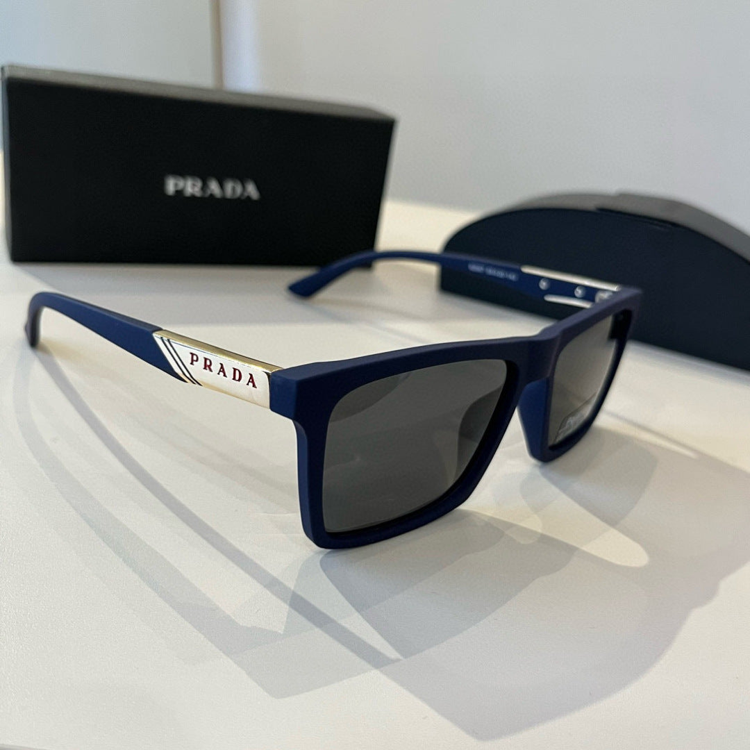 Prada Polarized Fashion Black Lens Sunglasses for Men