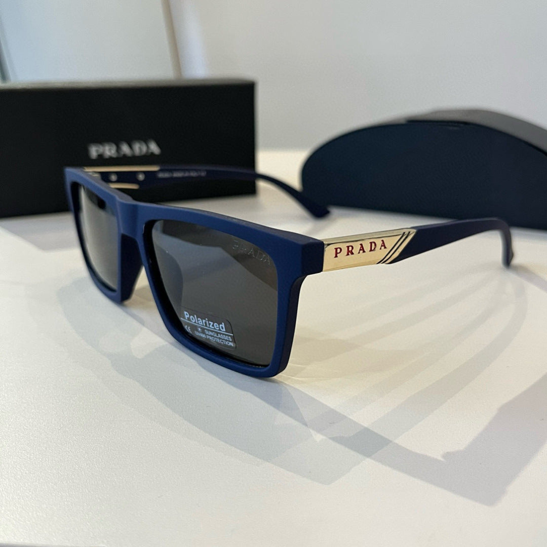 Prada Polarized Fashion Black Lens Sunglasses for Men - detail image 3