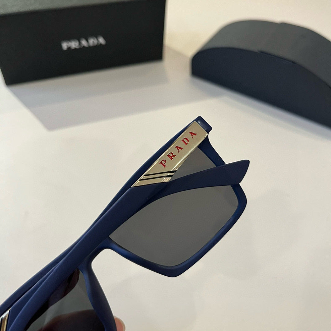 Prada Polarized Fashion Black Lens Sunglasses for Men - detail image 7