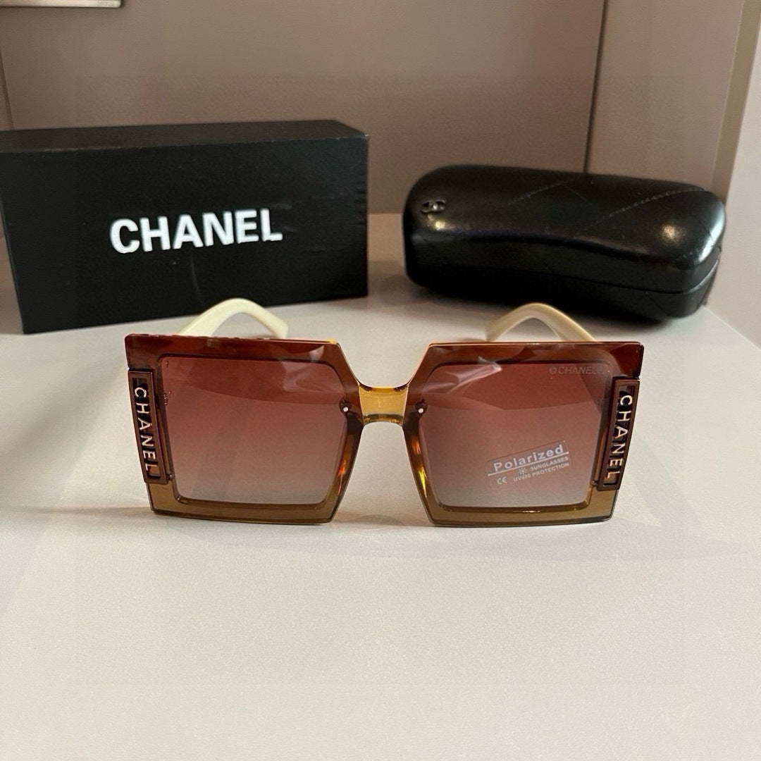 Chanel Polarized Fashion Brown Lens Sunglasses for Men & Women - detail image 5