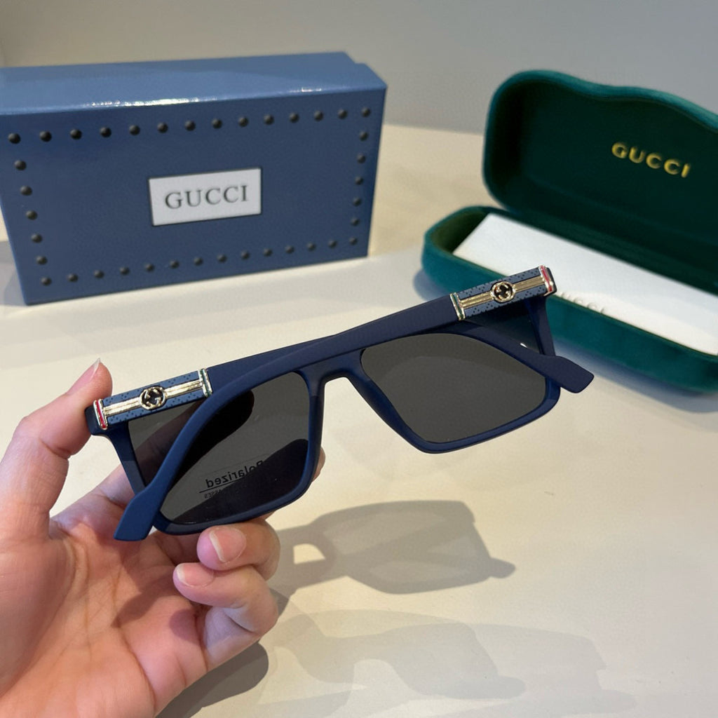 Gucci Metal Aviator Black Lens Sunglasses for Men & Women - 866930 - detail image 7