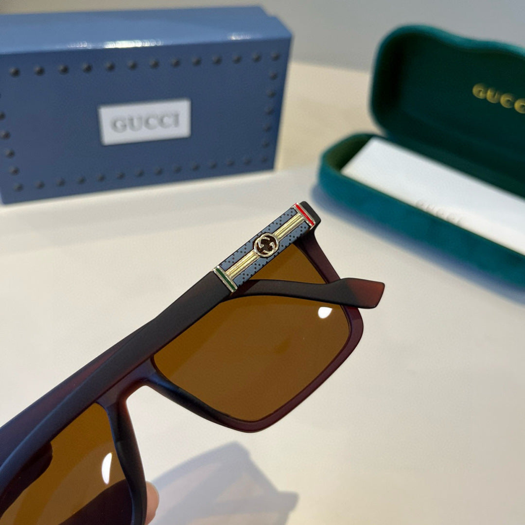 Gucci Metal Aviator Black Lens Sunglasses for Men & Women - 866931 - detail image 6
