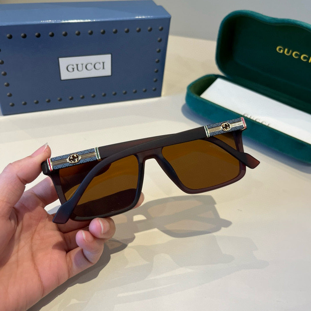 Gucci Metal Aviator Black Lens Sunglasses for Men & Women - 866931 - detail image 10