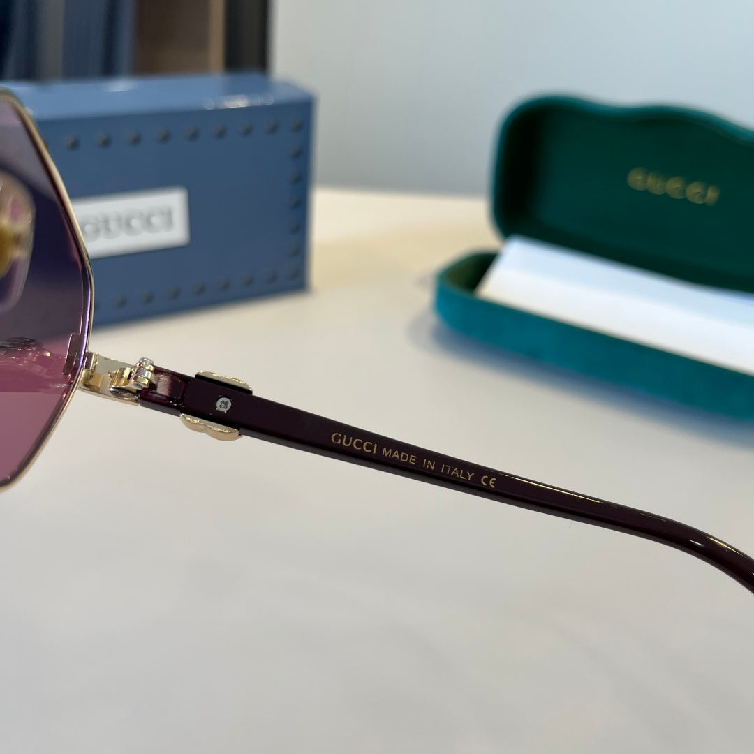 Gucci Polarized Fashion Blue Lens Sunglasses for Men - 381960 - detail image 5