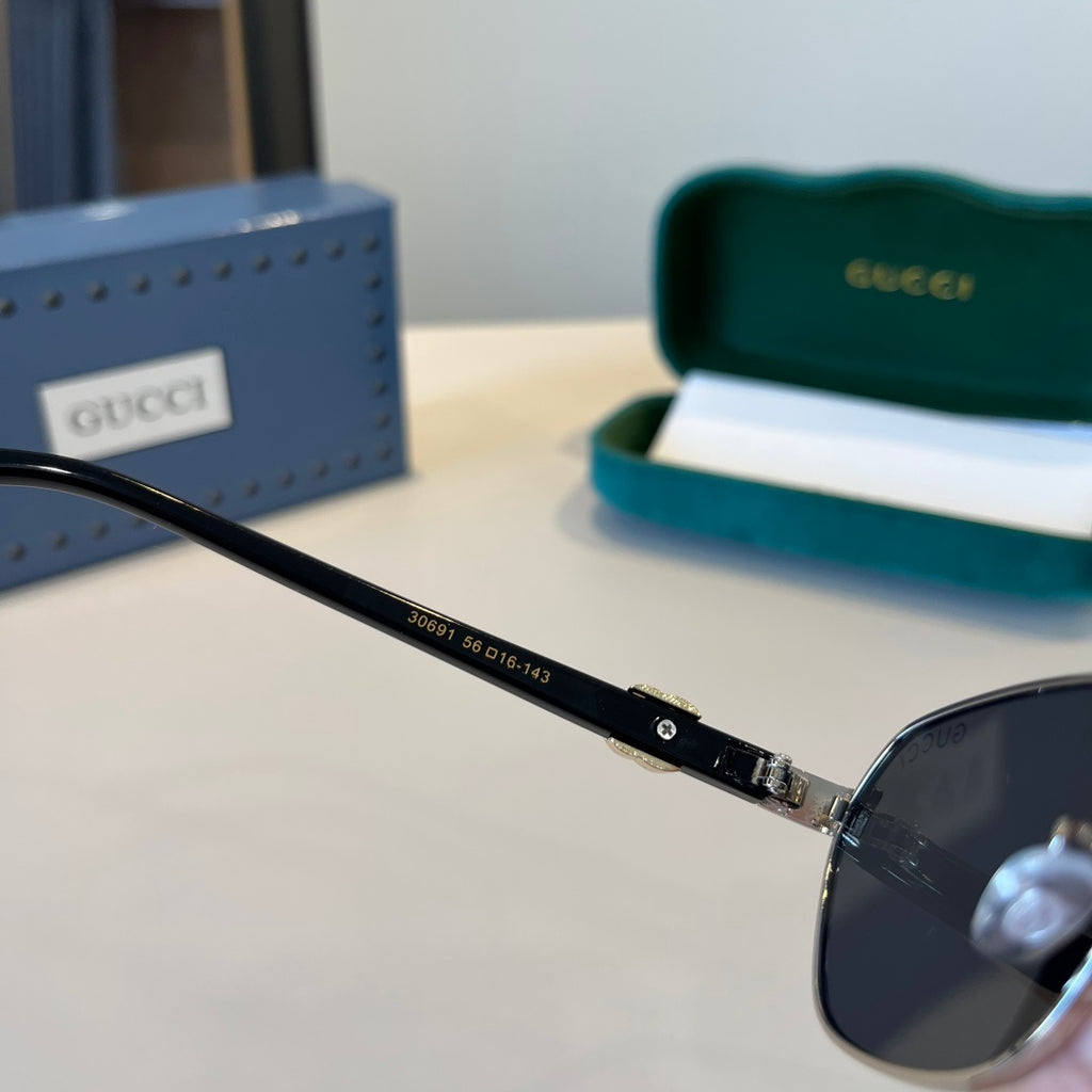 Gucci Polarized Fashion Silver Lens Sunglasses for Men - 997588 - detail image 6