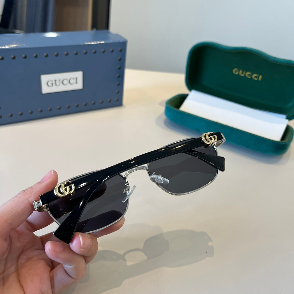 Gucci Polarized Fashion Silver Lens Sunglasses for Men - 997588 - detail image 7