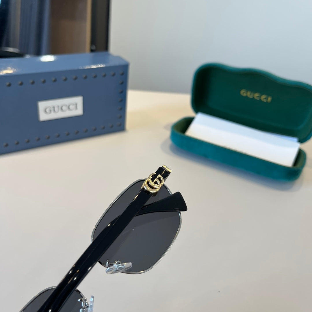 Gucci Polarized Fashion Silver Lens Sunglasses for Men - 997588 - detail image 8