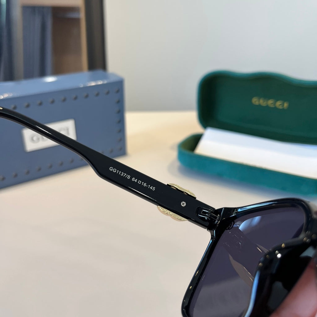 Gucci Oversized Black Lens Sunglasses for Men & Women - 866939 - detail image 6