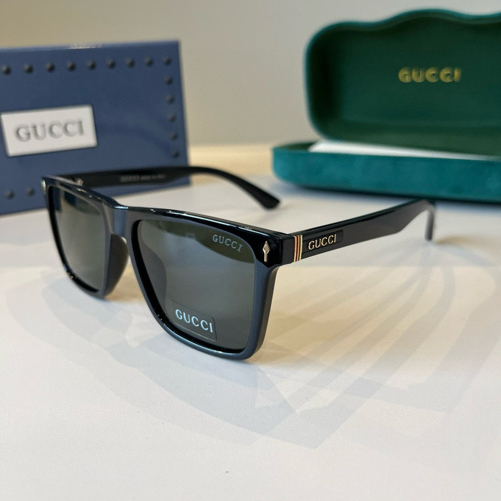Gucci Metal Aviator Black Lens Sunglasses for Men & Women - 866940 - detail image 3
