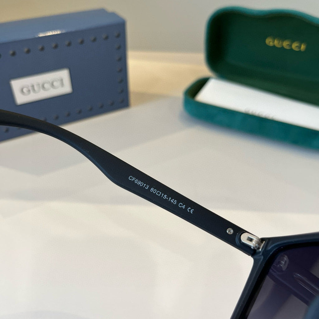 Gucci Metal Aviator Black Lens Sunglasses for Men & Women - 866941 - detail image 10