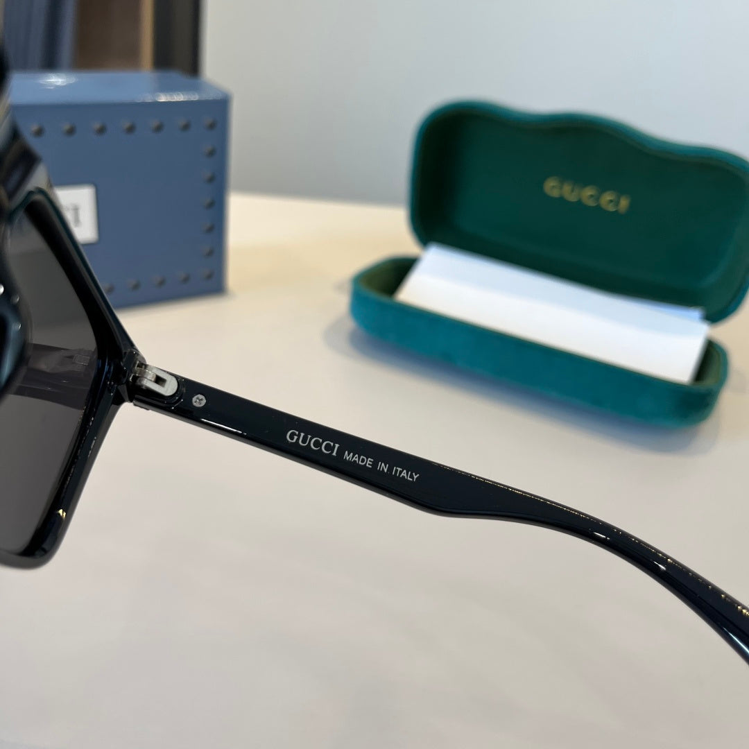 Gucci Metal Aviator Black Lens Sunglasses for Men & Women - 866942 - detail image 5