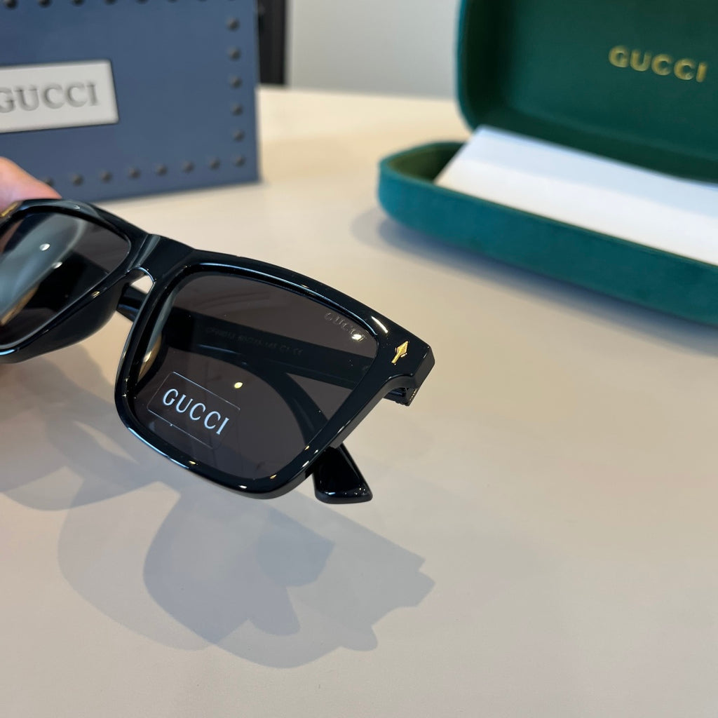 Gucci Metal Aviator Black Lens Sunglasses for Men & Women - 866942 - detail image 9