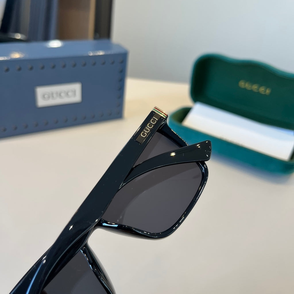 Gucci Metal Aviator Black Lens Sunglasses for Men & Women - 866942 - detail image 7
