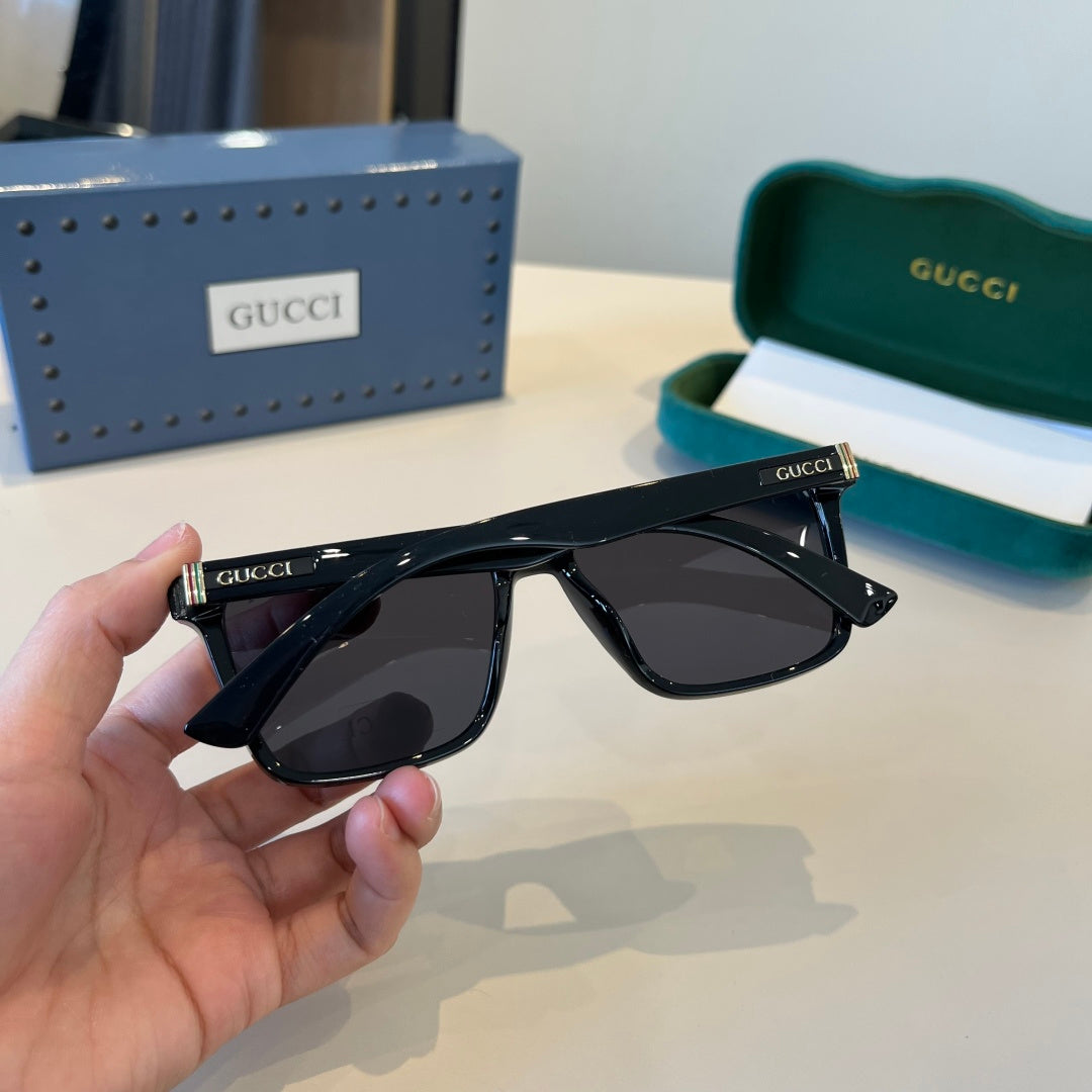 Gucci Metal Aviator Black Lens Sunglasses for Men & Women - 866942 - detail image 8