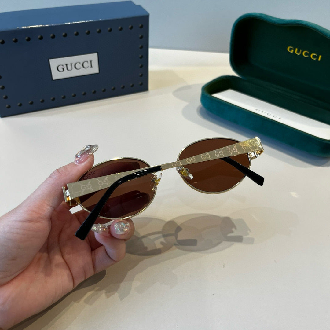 Gucci Oversized Brown Lens Sunglasses for Women - 448848 - detail image 6
