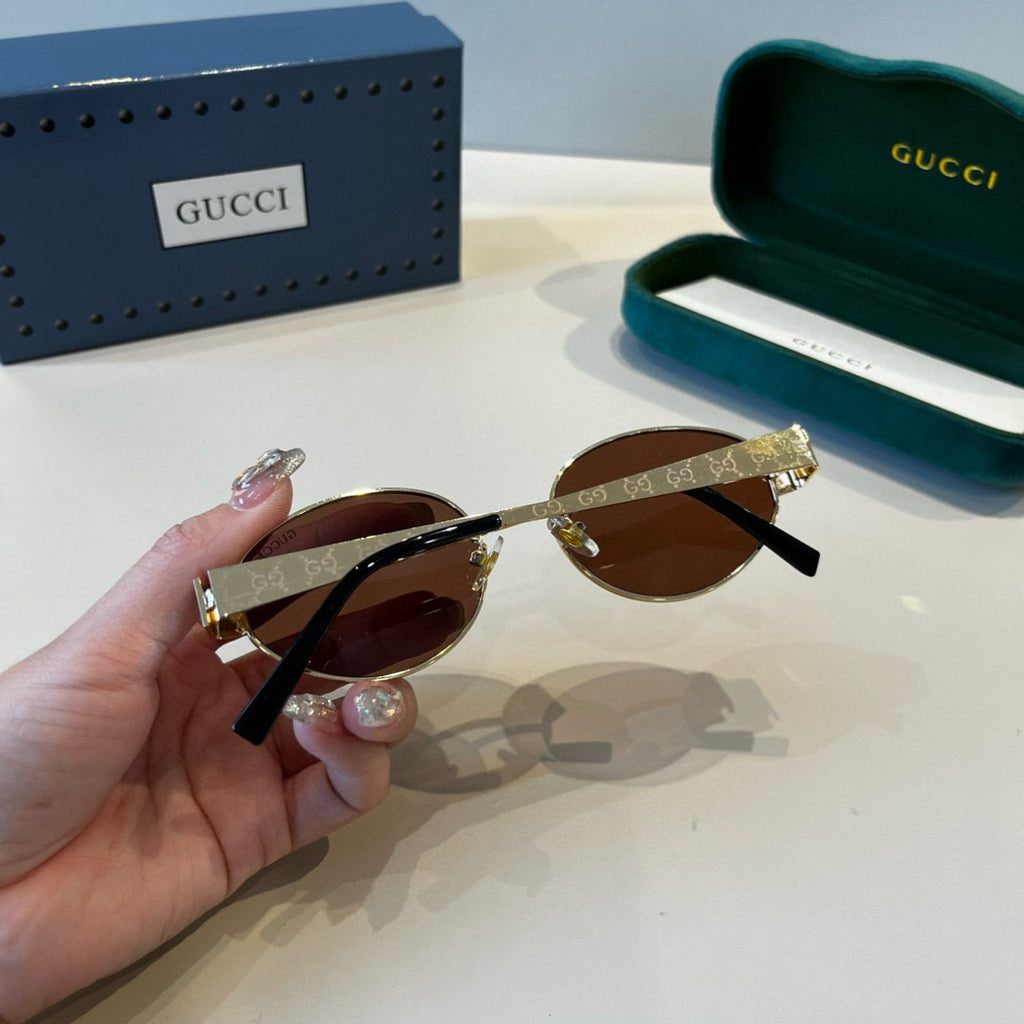 Gucci Oversized Brown Lens Sunglasses for Women - 997672 - detail image 6