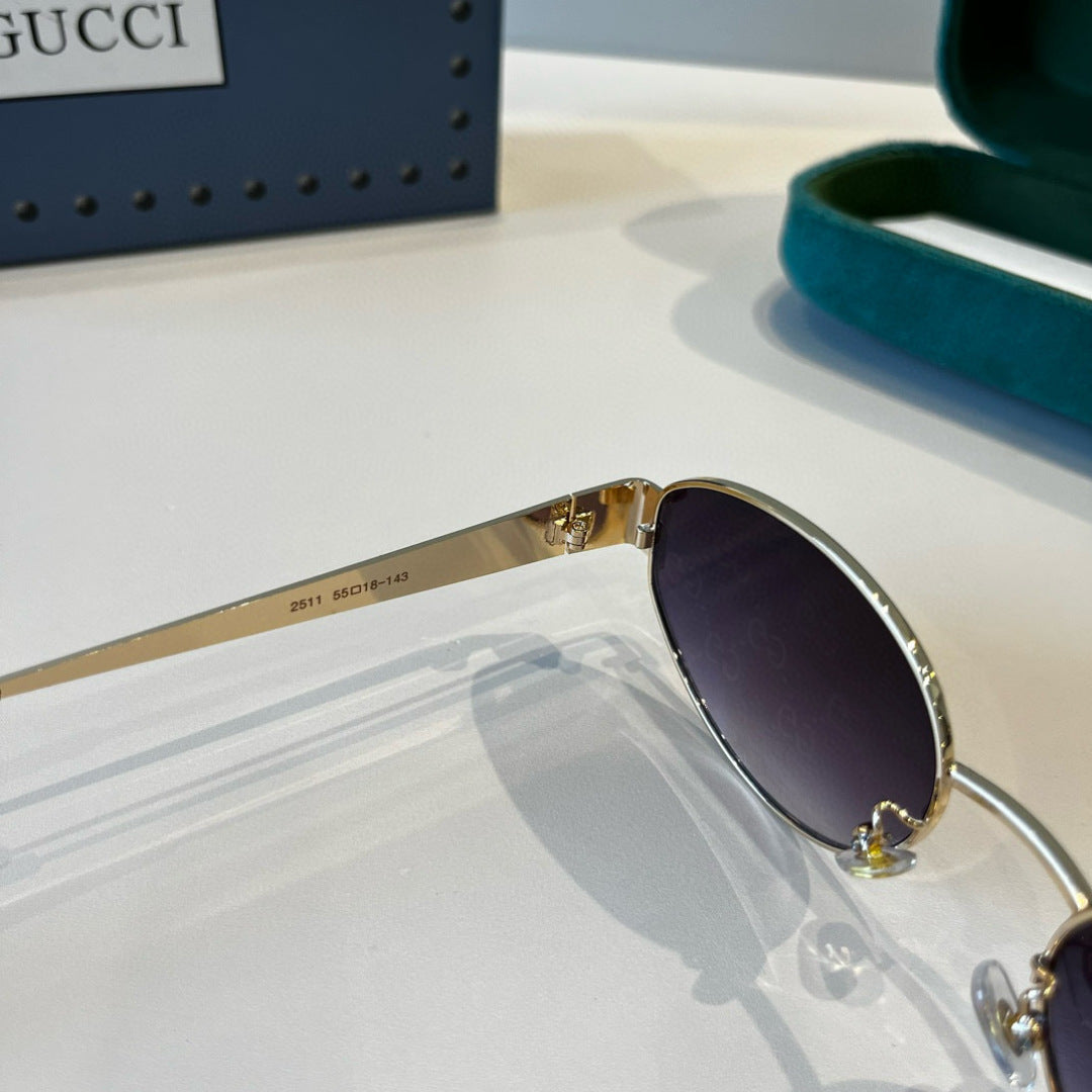 Gucci Oversized Silver Lens Sunglasses for Women - 997674 - detail image 5