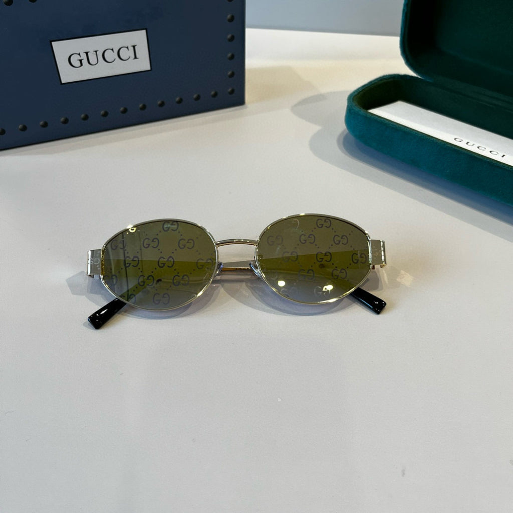Gucci Oversized Silver Lens Sunglasses for Women - 997674 - detail image 9