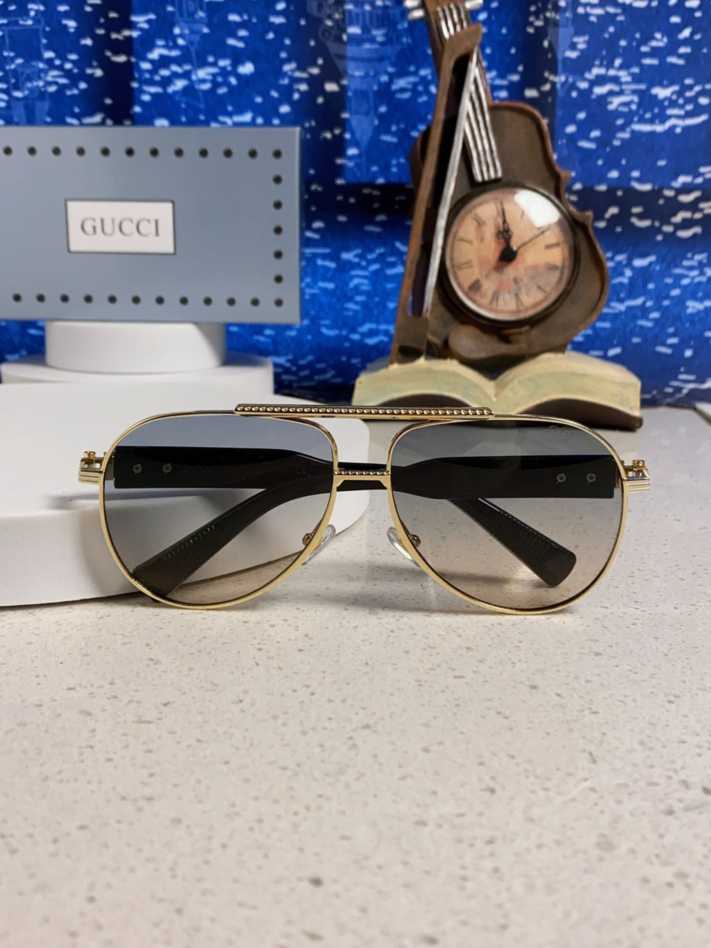 Gucci Aviator Silver Lens Sunglasses for Men & Women - 997533 - detail image 9
