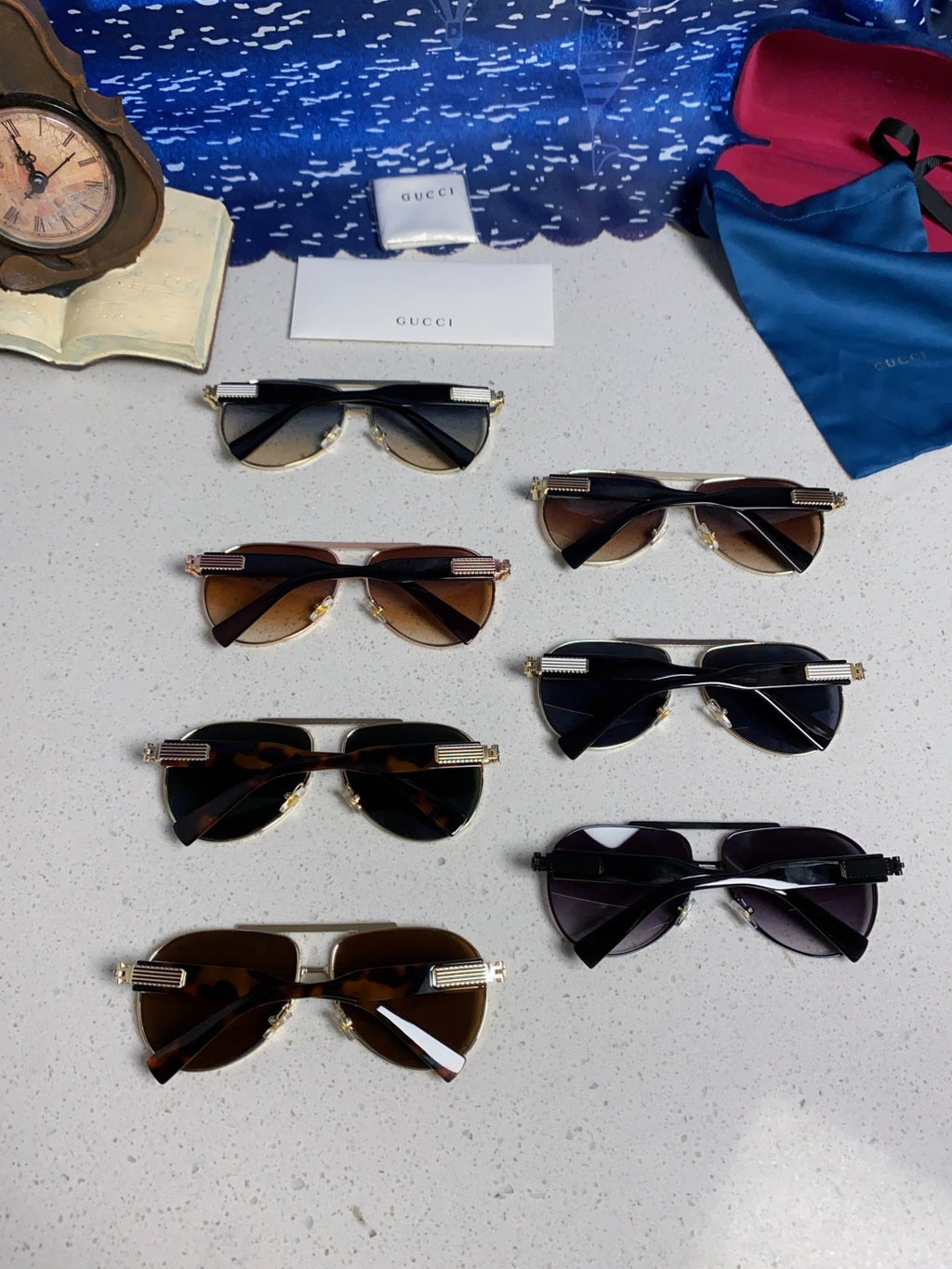 Gucci Aviator Silver Lens Sunglasses for Men & Women - detail image 11