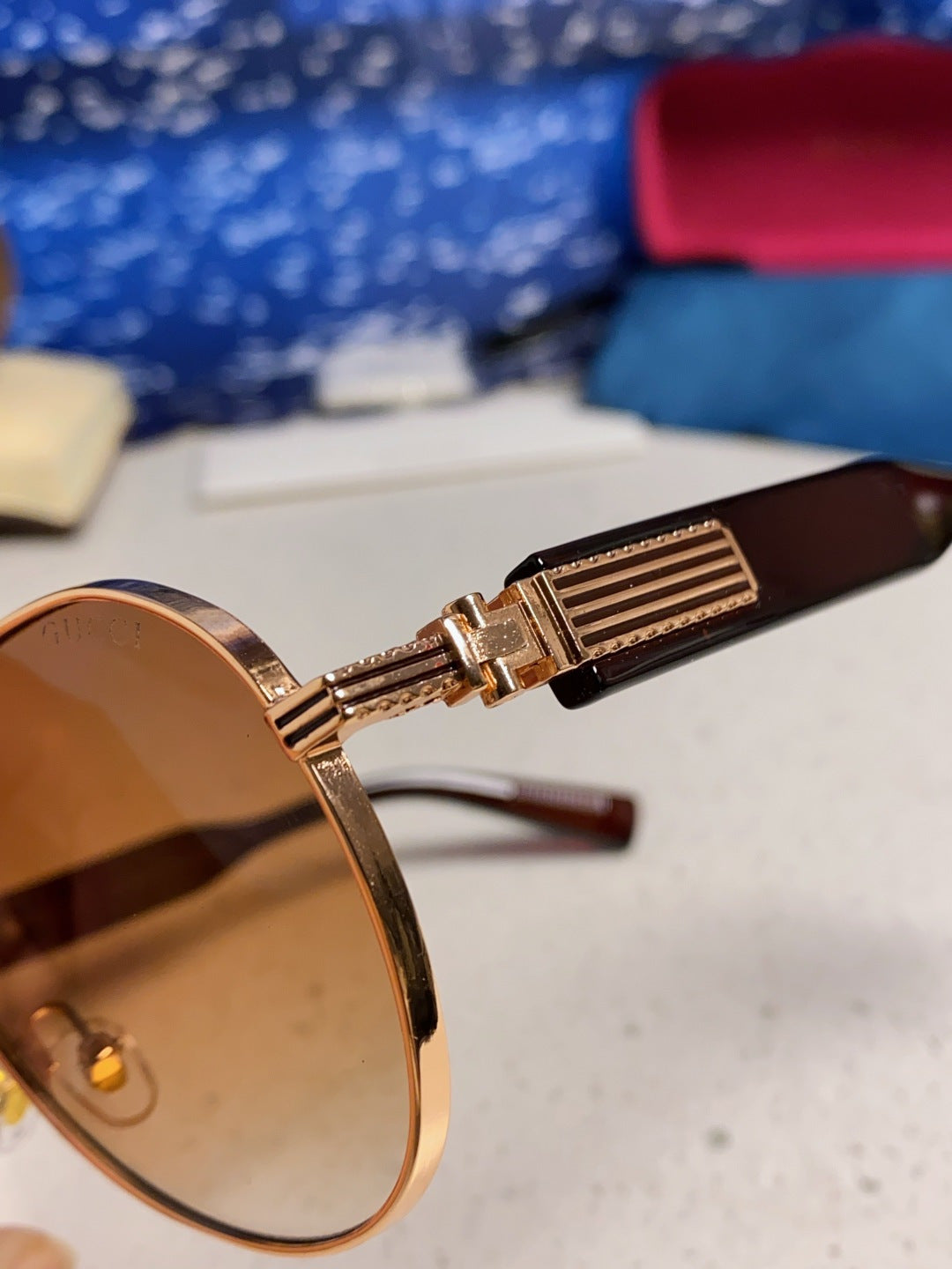 Gucci Aviator Brown Lens Sunglasses for Men & Women - 997534 - detail image 7