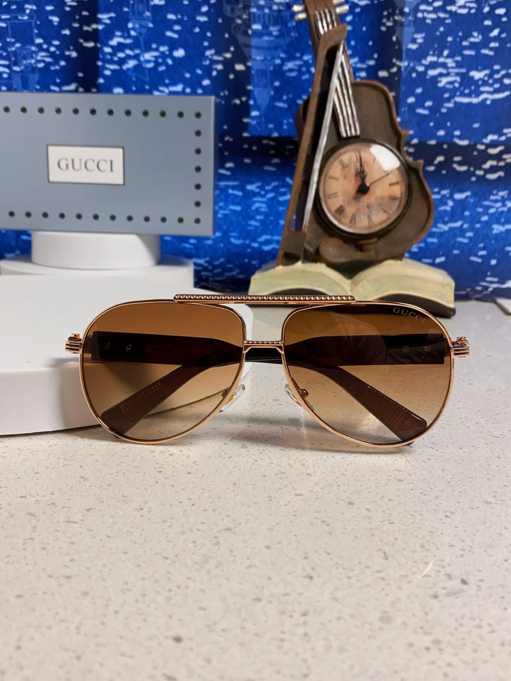 Gucci Aviator Brown Lens Sunglasses for Men & Women - 997534 - detail image 9