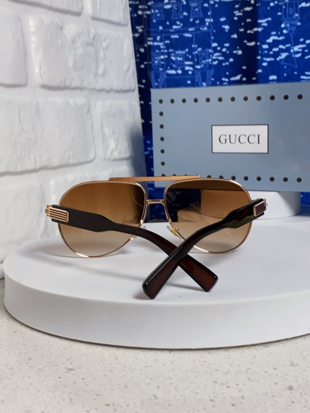 Gucci Aviator Brown Lens Sunglasses for Men & Women - 997534 - detail image 3