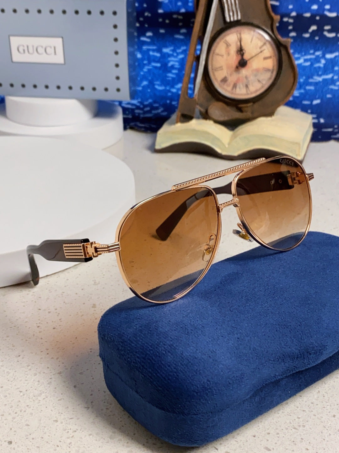 Gucci Aviator Brown Lens Sunglasses for Men & Women - 997534 - detail image 10