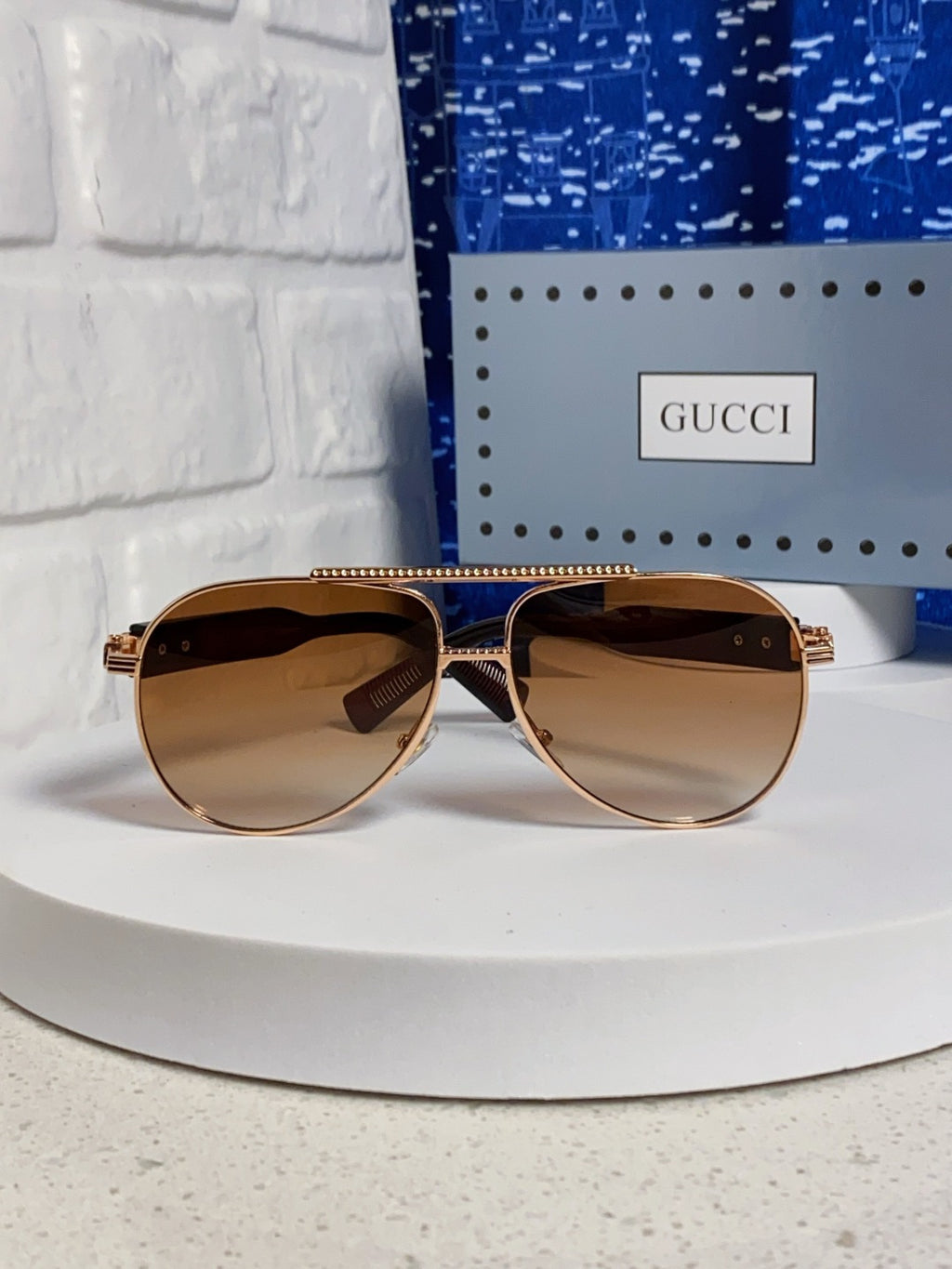 Gucci Aviator Brown Lens Sunglasses for Men & Women - 997534 - detail image 2
